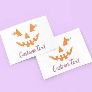 Benutzerdefinierter Mädchenhafter Jack O Lantern K Platzkarte