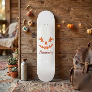 Benutzerdefinierter Mädchenhafter Jack O Lantern K Skateboard
