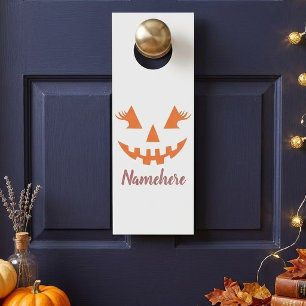 Benutzerdefinierter Mädchenhafter Jack O Lantern K Türanhänger