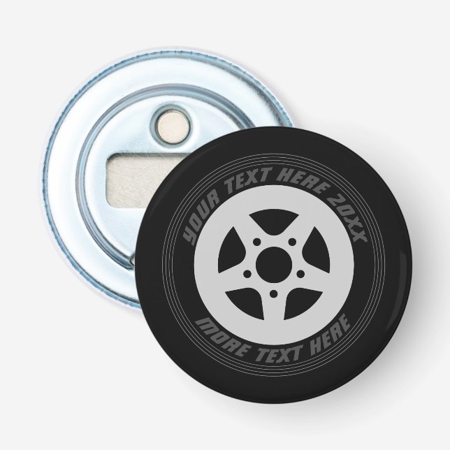 Benutzerdefinierter Magnetflaschenöffner für Autos Flaschenöffner (Vorderseite)