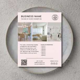 Benutzerdefinierter minimaler Marketing-Geschäfts- Flyer