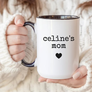 Benutzerdefinierter minimalistischer Mama- und Pap Tasse