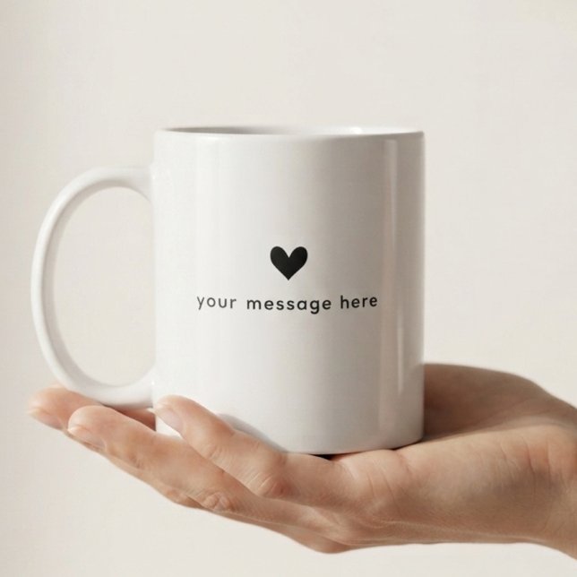 Benutzerdefinierter Minimalistischer Mutter Vater  Kaffeetasse (Custom Mom Dad Grandma Grandpa Birthday Mug | Custom Wedding Newlyweds Bachelorette Party Mug Gift)