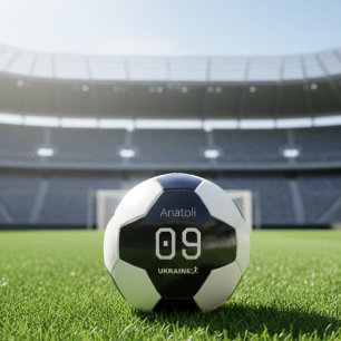 Benutzerdefinierter minimalistischer ukrainischer  fußball