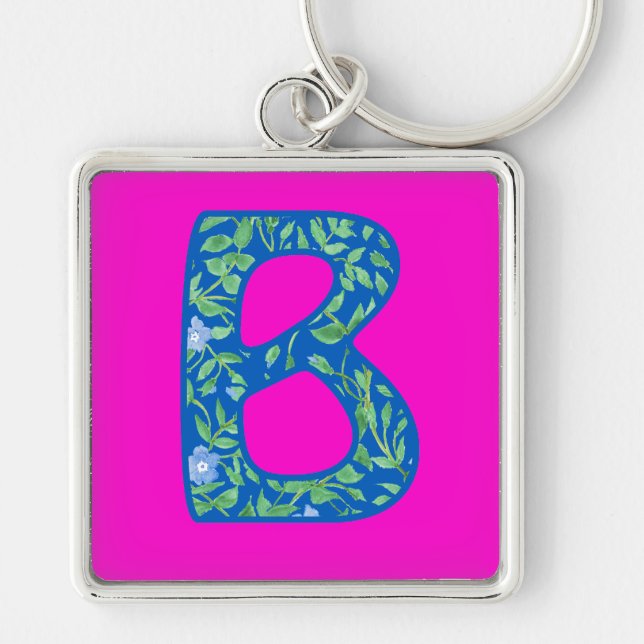 Benutzerdefinierter Mit Monogramm Schlüsselanhänge Schlüsselanhänger (Vorne)