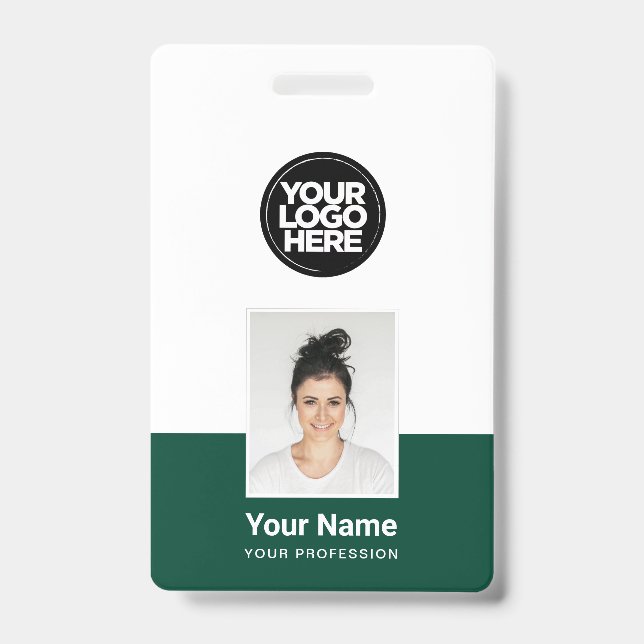 Benutzerdefinierter Mitarbeiter - Foto, BarCode, g Ausweis (Vorderseite)