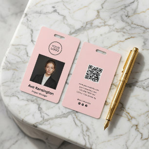 Benutzerdefinierter Mitarbeiter-Fotoausweis mit QR Ausweis
