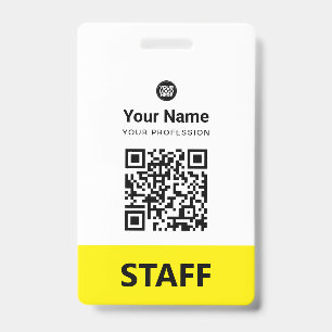 Benutzerdefinierter Mitarbeiter-QR-Code, Barcode,  Ausweis