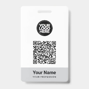 Benutzerdefinierter Mitarbeitername Firmenlogo QR- Ausweis