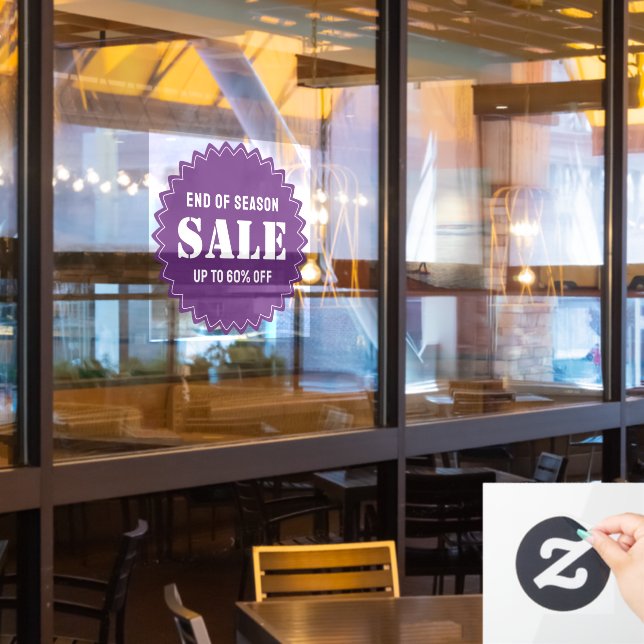 Benutzerdefinierter moderner Geschäftsverkauf Fensteraufkleber (Restaurantfenster)