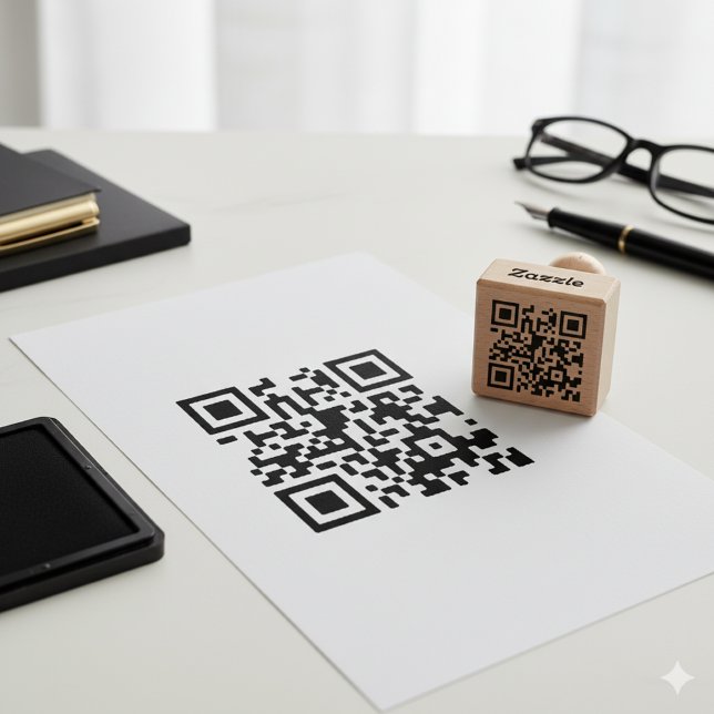 Benutzerdefinierter moderner QR-Code Selbstfärbest Permastempel (Von Creator hochgeladen)