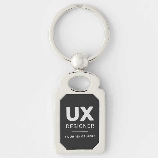 Benutzerdefinierter, moderner UX Designer-Schlüsse Schlüsselanhänger (Vorderseite)