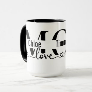 Benutzerdefinierter MOM-Becher mit Namen der Kinde Tasse