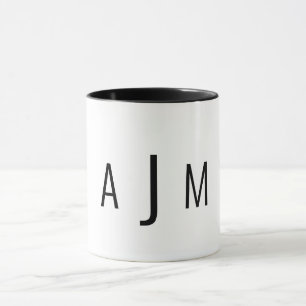Benutzerdefinierter Monogramm Einfaches Moderner S Tasse