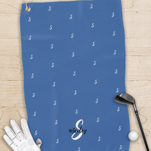 Benutzerdefinierter Monogramm Name Anfangsmuster M Golfhandtuch