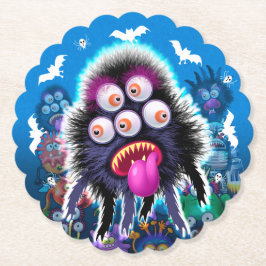 Benutzerdefinierter Monster-Halloween-Party-Unters Untersetzer