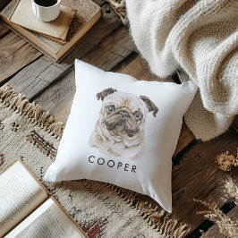 Benutzerdefinierter Mops Hunde Hunde-Rasse Hunde-Ü Kissen