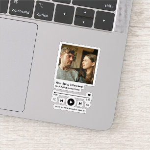 Benutzerdefinierter Musik-Player mit Foto Persönli Aufkleber