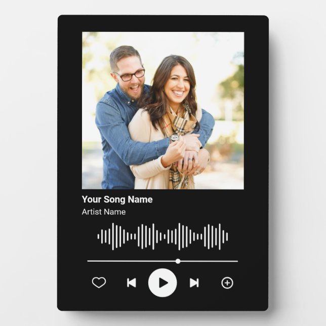 Benutzerdefinierter Musikplayer für mehrere Fotos  Fotoplatte (Vorderseite)