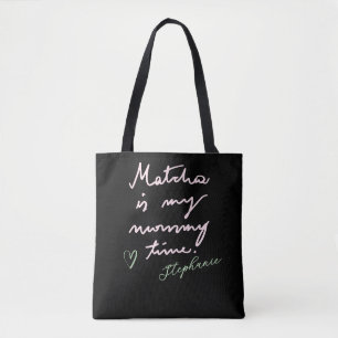 Benutzerdefinierter Muttername Lustiger Schwarzer Tasche