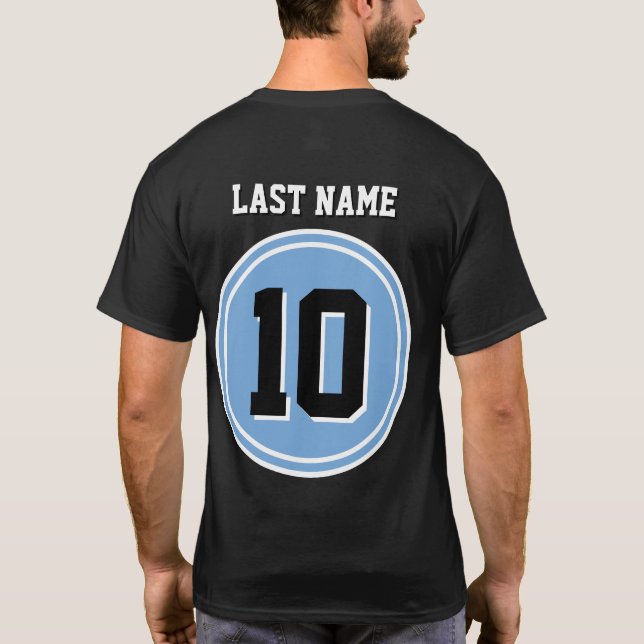 Benutzerdefinierter Nachname Nummer Sport Jersey T T-Shirt (Rückseite)