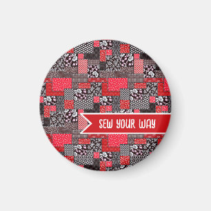 Benutzerdefinierter Nähpatchwork - Nähe Deinen Weg Magnet