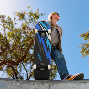Benutzerdefinierter Name Abstrakter Blitz Skateboard