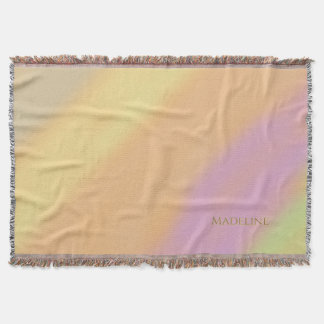 Benutzerdefinierter Name auf Baumwollzuckerfarben Decke