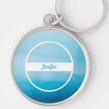 Benutzerdefinierter Name auf blauem Gradient-Schlü