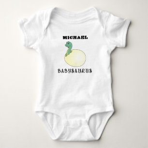 Benutzerdefinierter Name auf süßem Dinosaurier-Bab Baby Strampler