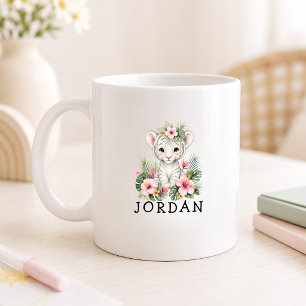 Benutzerdefinierter Name Baby Tiger Safari Dschung Kaffeetasse