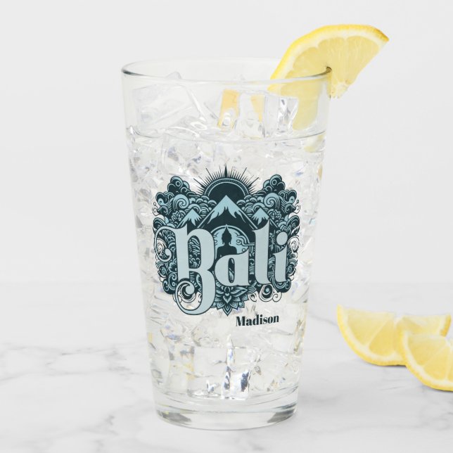 Benutzerdefinierter Name Bali Glas (Rückseite Ice)