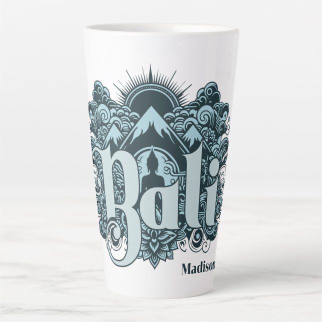 Benutzerdefinierter Name Bali Milchtasse (Vorderseite)