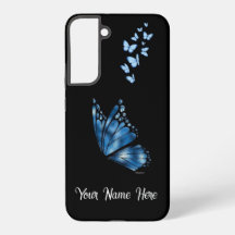 Benutzerdefinierter Name Blauer Schmetterling Sams