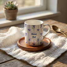 Benutzerdefinierter Name Bow Stripe Becher Geschen