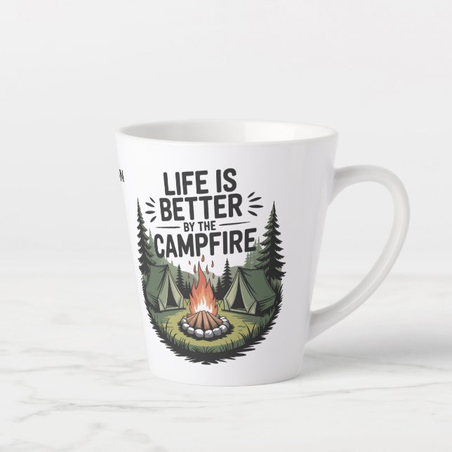 Benutzerdefinierter Name Camping Milchtasse (Rechts)