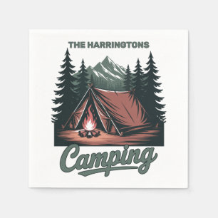Benutzerdefinierter Name Camping Serviette