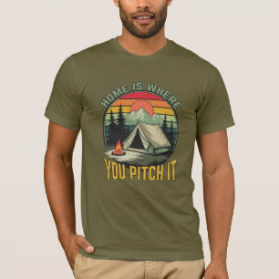 Benutzerdefinierter Name Camping T-Shirt