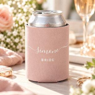 Benutzerdefinierter Name Chic Schrift Hochzeit Bra Dosenkühler