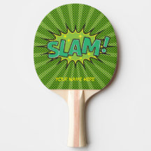 Benutzerdefinierter Name Comic Slam Pong Paddle, C