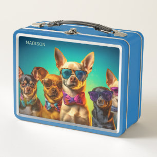Benutzerdefinierter Name Coole Hunde Metall Brotdose