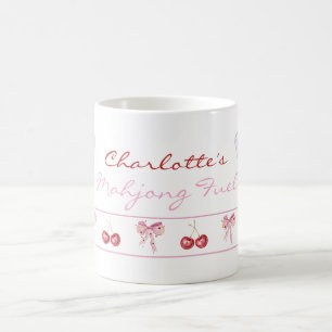 Benutzerdefinierter Name Coquette Mahjong Fuel Ros Kaffeetasse
