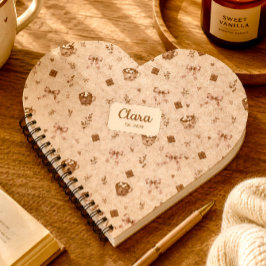 Benutzerdefinierter Name Cozy Cocoa Heiße Schokola Notizbuch