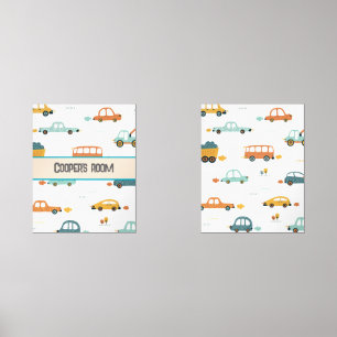 Benutzerdefinierter Name des Fahrzeugs pastellblau Bilderwand Sets