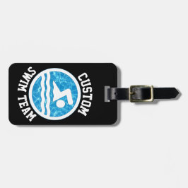 Benutzerdefinierter Name des schwimmenden Teams od Gepäckanhänger