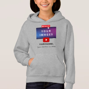 Benutzerdefinierter Name des YouTube-Kanals und Hi Hoodie