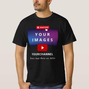 Benutzerdefinierter Name des YouTube-Kanals und Hi T-Shirt