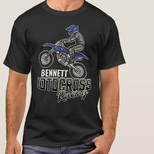 Benutzerdefinierter NAME Dirt Bike Fahrer Motocros T-Shirt