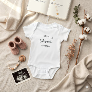 Benutzerdefinierter Name & erwarteter Monat Baby Strampler
