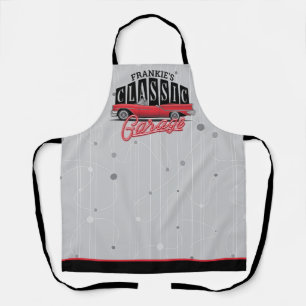 Benutzerdefinierter NAME Faux-Neon-Klassiker-Autog Schürze